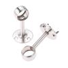 DRELD Stainless Steel Centre Bracket Wardrobe Rail Support Hanging Rail Rod Pole Socket End Support Bracket Holder 19mm 25mm Dia