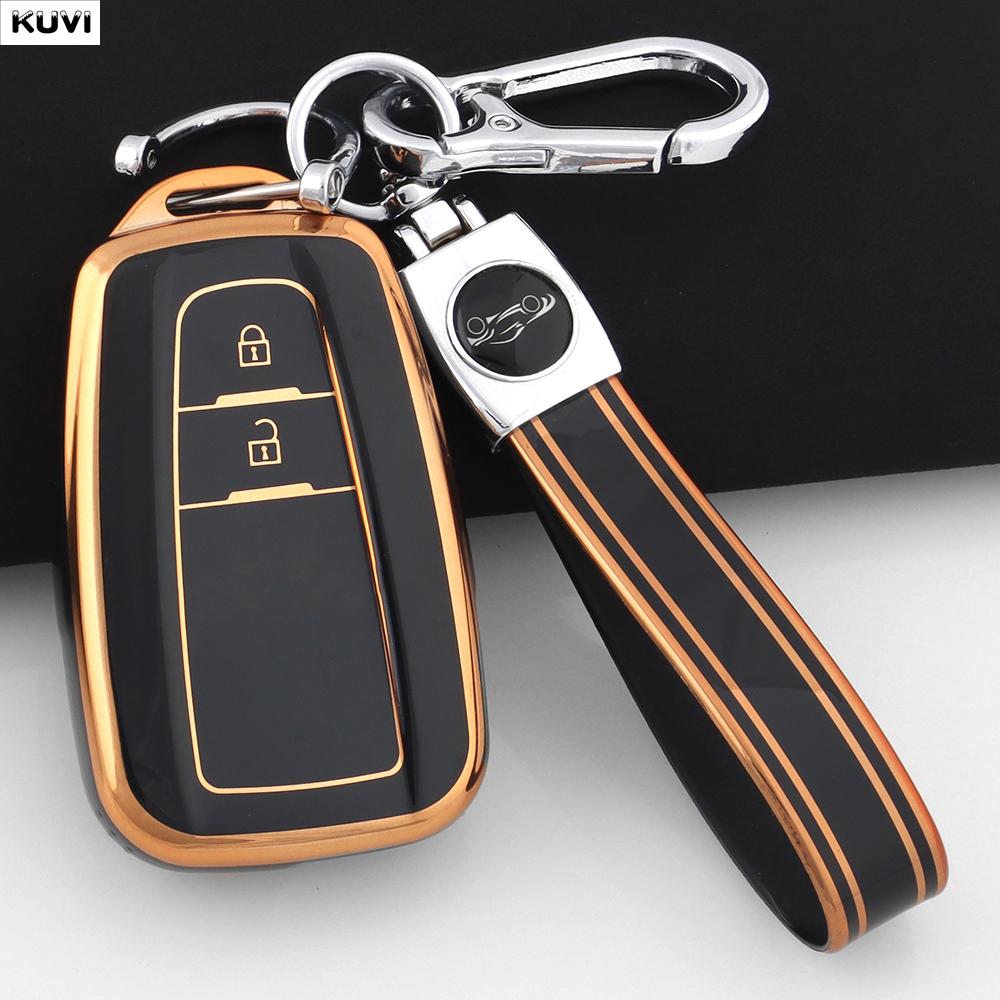 2 3 4 Buttons Hot TPU Car Key Case Fob Keychain Shell For Toyota CHR Camry Corolla RAV4 Highlander C-HR Prius Land Cruiser Prado