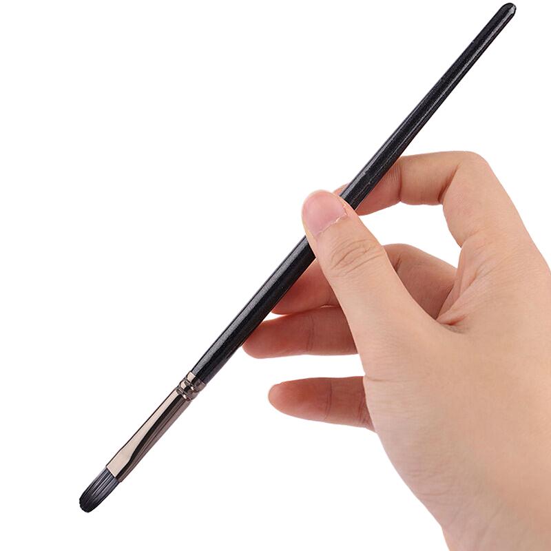 12Pcs Wooden Poles Nylon Hair Face Painting Body Painting Brushes Oil Painting Acrylic Watercolor Painting Pen Set