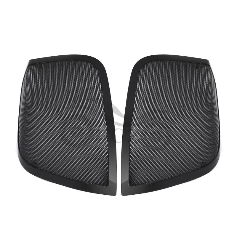 Black Horn and Audio Covers for Harley Big Glide (2014-2022) Side Boxes