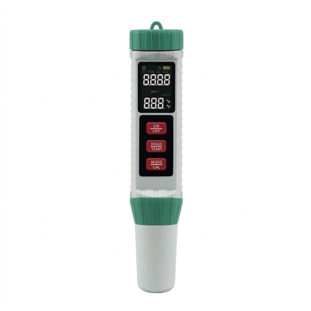 5-in-1 Water Tester Handheld Testing Pen Pocket-Sized for Swimming Pools