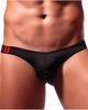 Heureux La Joie Bikini Calabri Micro Mesh Sports Underwear Men's High-Leg Pants, (JP, Alphabet, XL, BLACK)