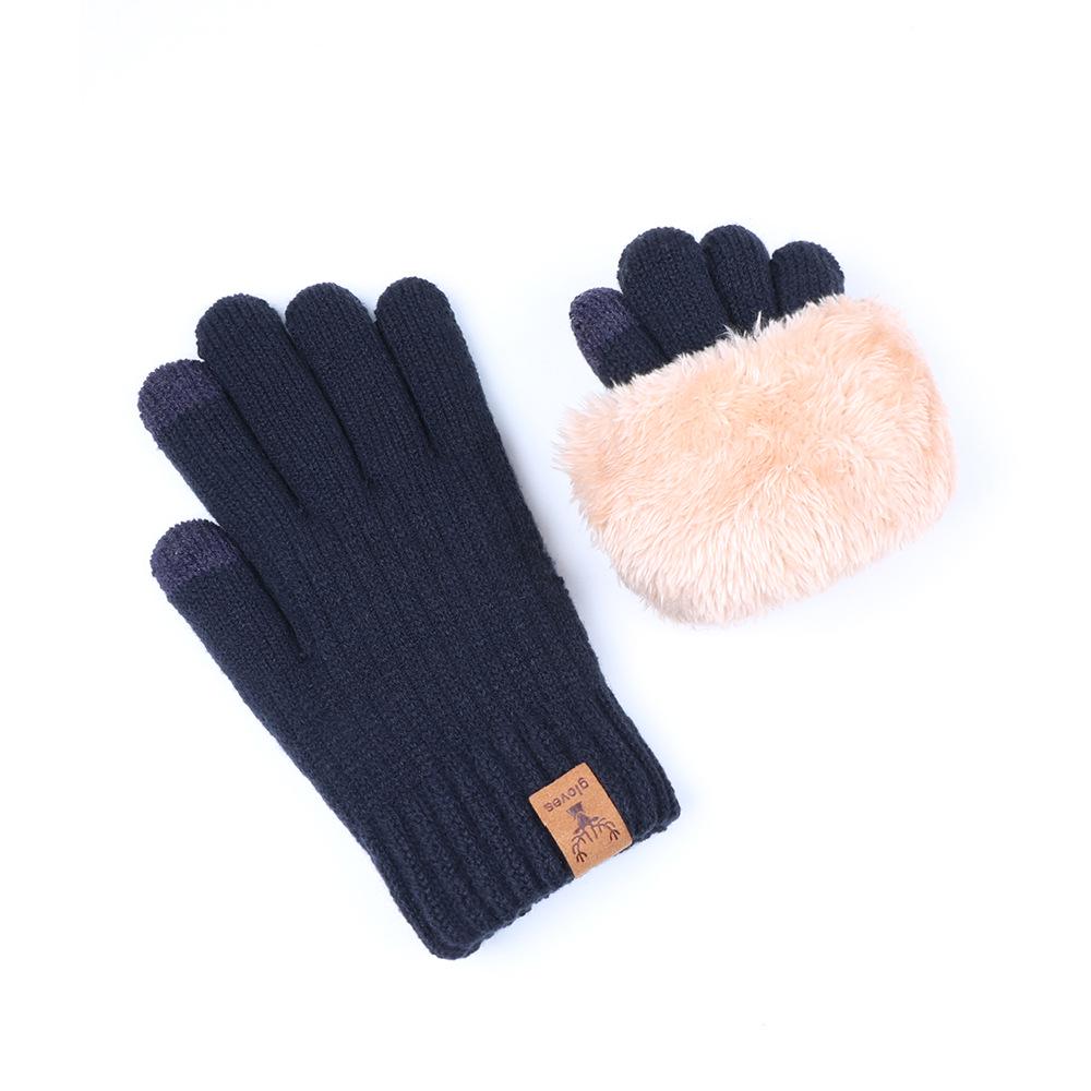 Men's Thick Fleece Lined Touchscreen Winter Gloves