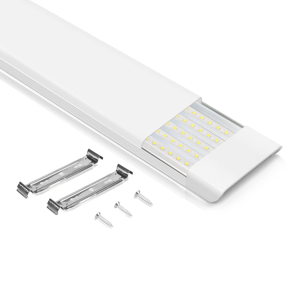 

luckintech LED Fluorescent Light, 180W, 90W Power Consumption, Equivalent to 5 Lights, 120cm Long, Integrated Base, Direct Mount, Slim, Daylight