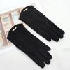 Women's Winter Suede Touchscreen Gloves - Velvet Lined, Warm, Cold-Proof, Korean Style, for Cycling & Driving