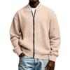 Herren Winter Einfarbig Reißverschluss Jacke Herren Lässige Mode Strickjacke