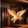 Schmiedeeisernes Hängendes Bücherregal Leuchte Bücherregal Lampe Wandhängeleuchte Buchstütze Dekoration Leseecke