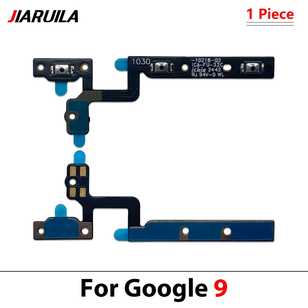 Power Switch On/Off Button Volume Control Key Button Flex Cable For Google Pixel 5 5A 6 6A 7 7A 8 9 Pro XL