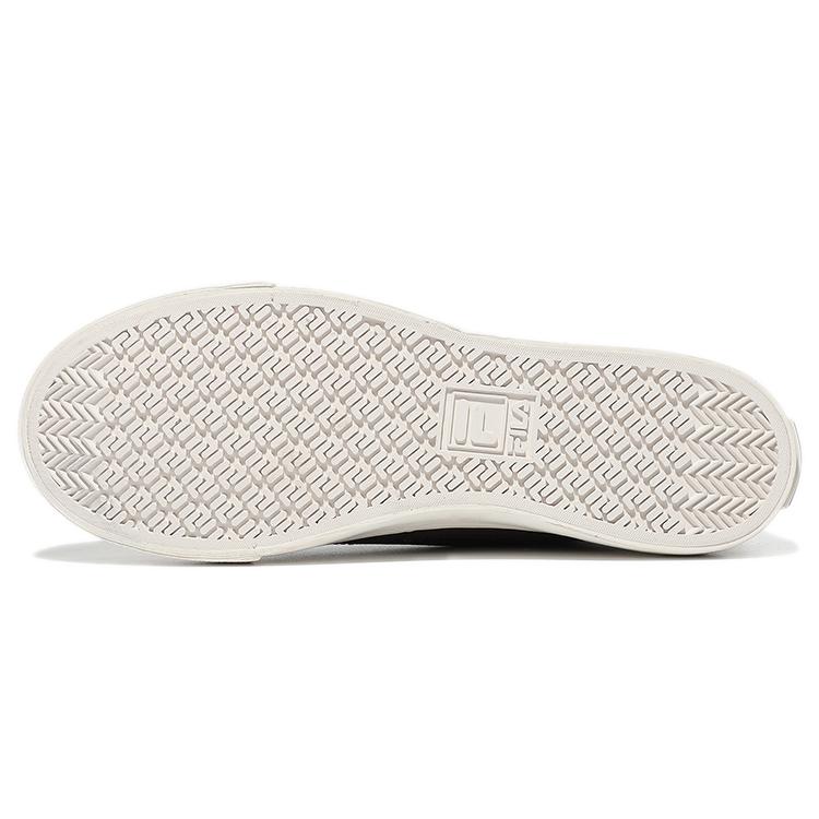 FILA Earth Touch Synthetic Leather Low top Skateboard Shoes Unisex Black White Korean Style 1XM01601D_001