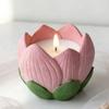 Silicone Mold Flower Shape White Diy Candle Holder Mold Rose Flower Cup Mold Silicone For Home Decor Aromatherapy Decoration