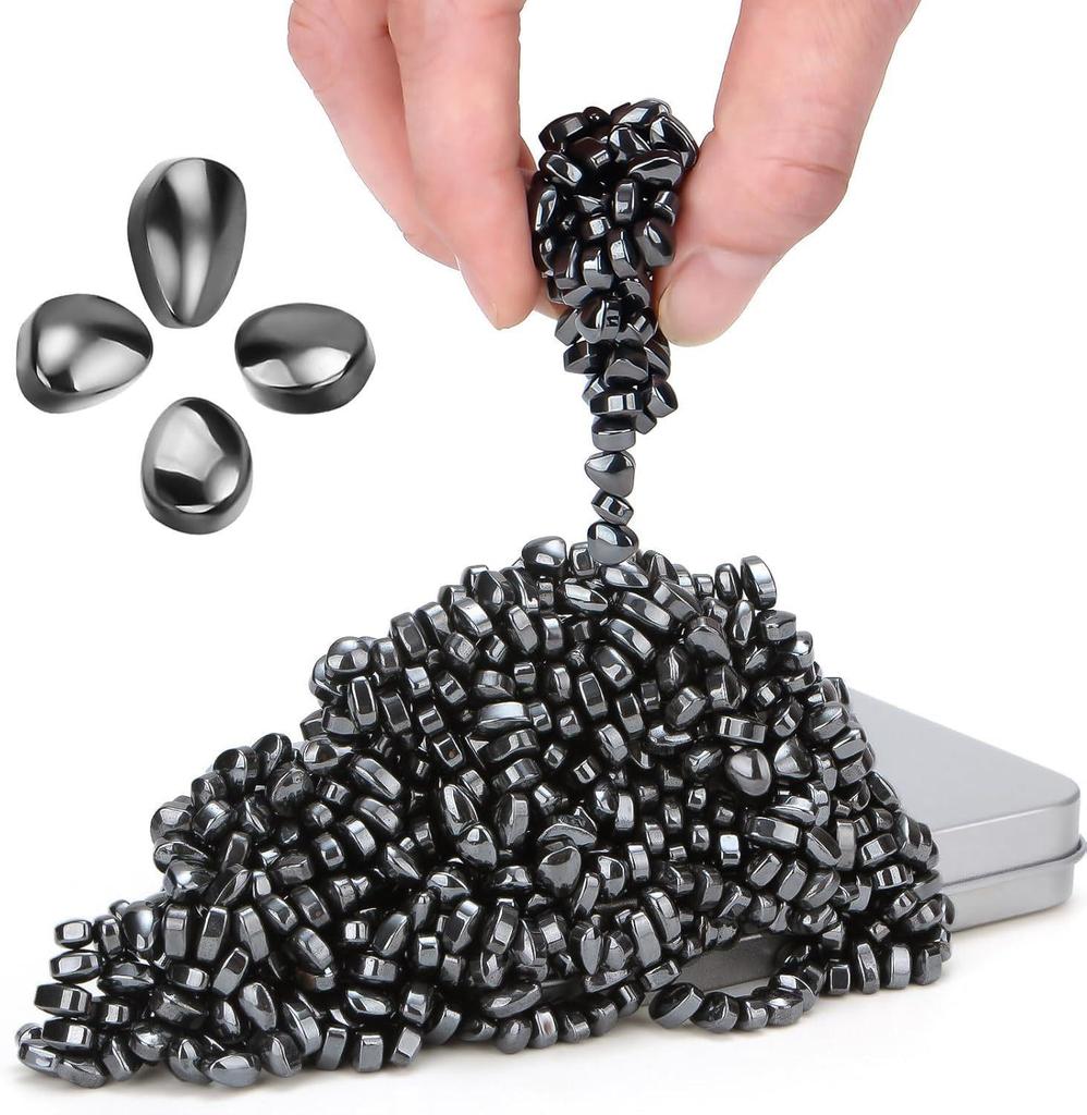 Polished Colored Ferrite Stones with Magnets - Stress Relief & Educational Toy Set