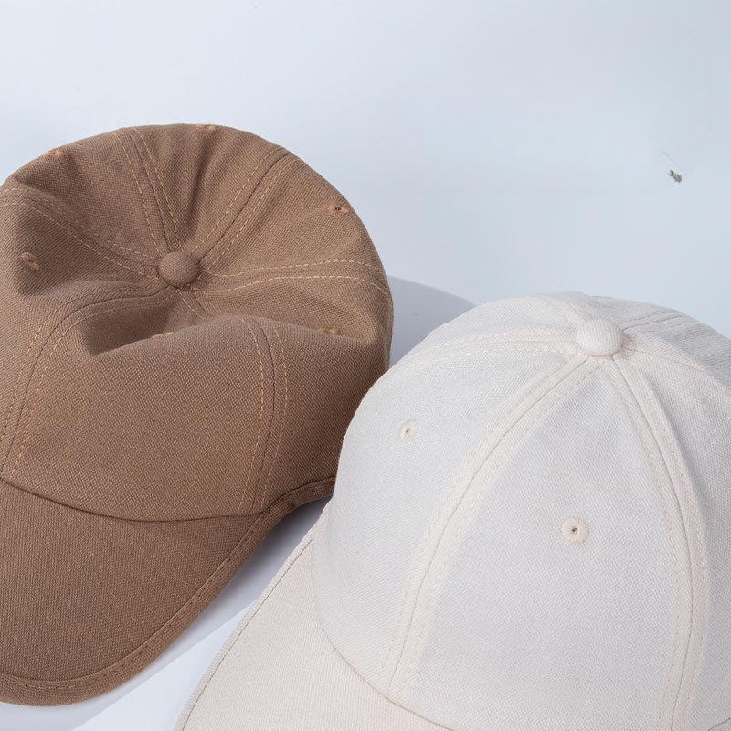 Spring and Summer Casual Versatile Baseball Cap Wide Brim Big Face Baseball Cap Men and Women Show Their Faces Small Big Head Circumference Hat