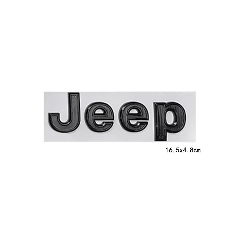 New16.5cm Car Side Body Trunk Sticker Badge for JEEP Logo Wrangler Grand Cherokee Compass Renegade Patriot Rubicon Liberty JK XJ