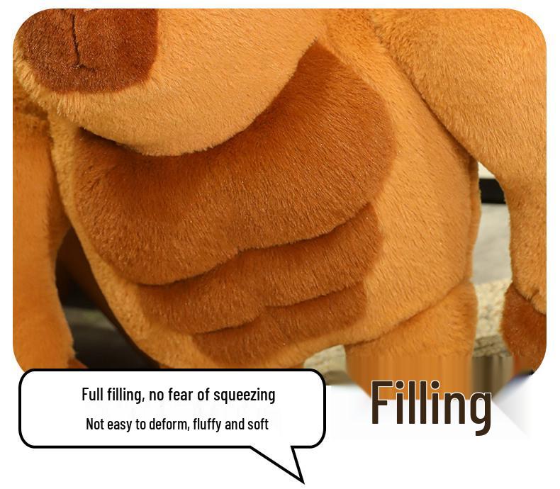 Internet Celebrity Muscular Capybara Plush Doll – Cute Ugly Pillow Gift
