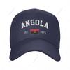 Unisex Baseball Cap Angola EST Independence Day Wild Sun Shade Peaked Adjustable Outdoor Caps for Unisex Women