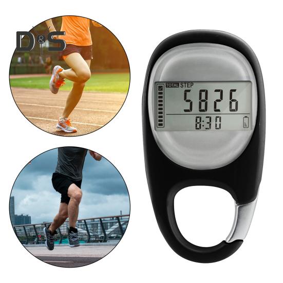 3D-Schrittzähler, einfacher Schrittzähler mit Karabiner, präziser Clip-Schrittzähler für Männer, Frauen, Kinder, Senioren