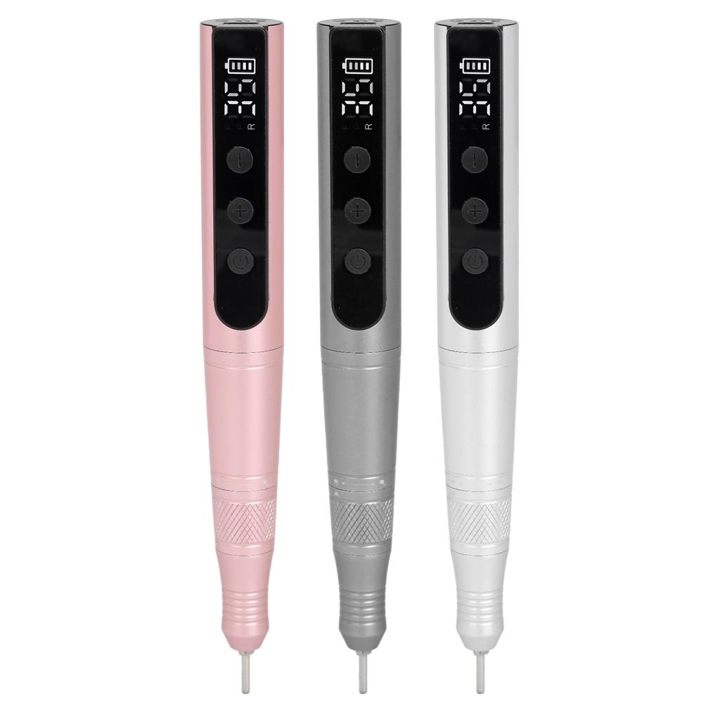Electric Nail Grinder Kit Nail Polisher 35000rpm Portable Rechargeable Manicures Pedicures Nail Polish Pen