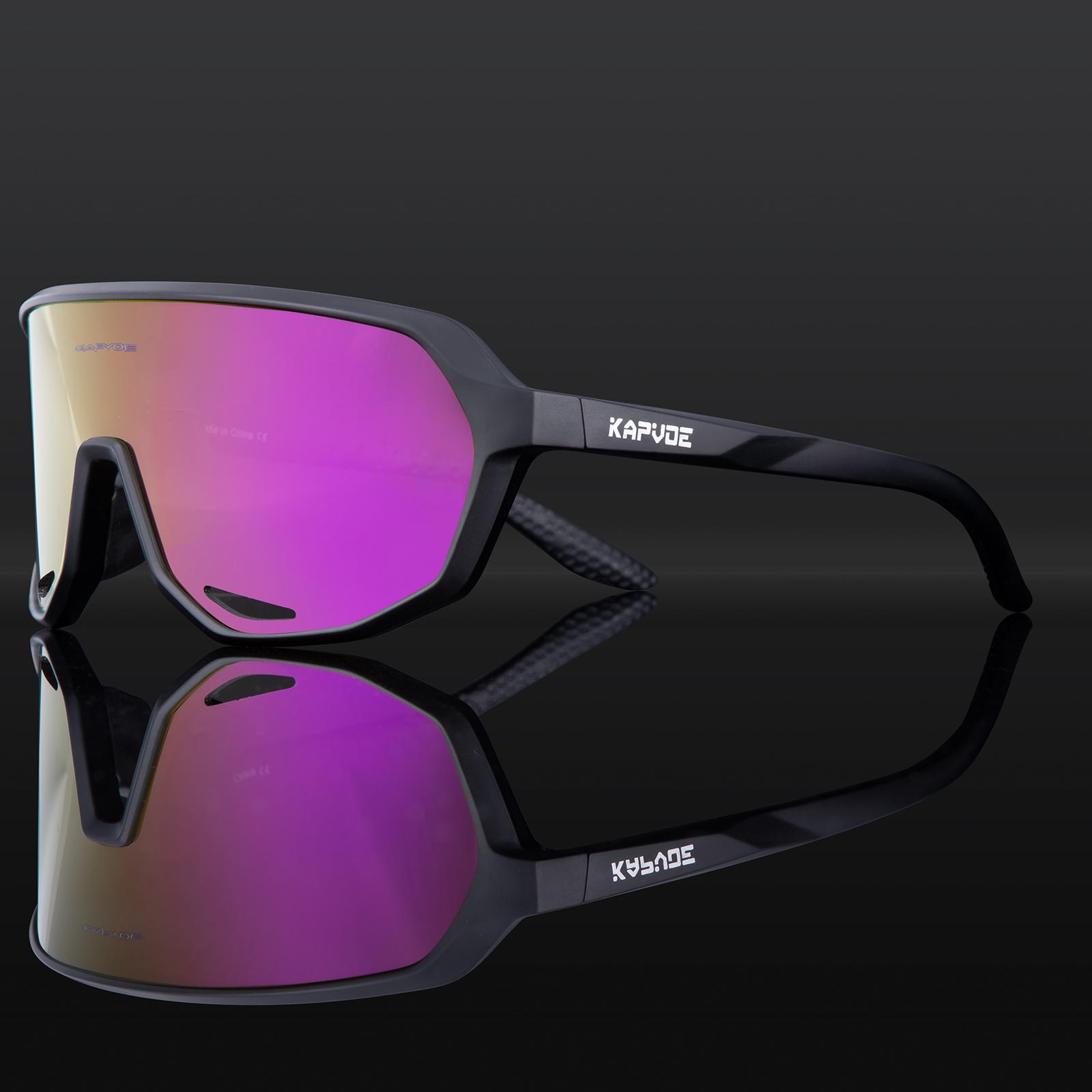 

Kapvoe Cycling Sunglasses for Man Driving Bicycle Cycling Glasses Women MTB Road Mountain Bike Outdoor Sport Goggles UV400 1lens