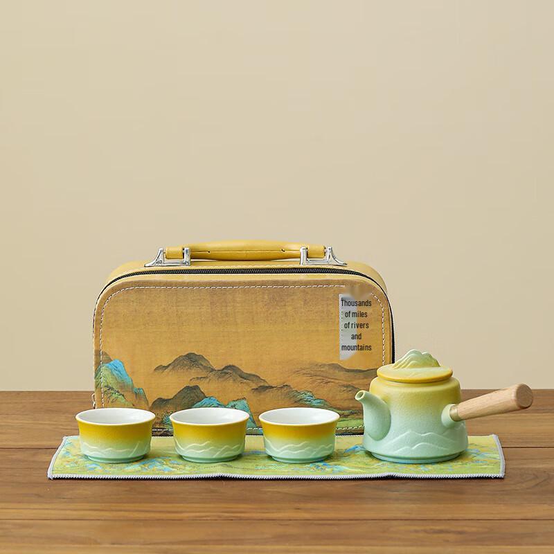 Ailan Huijia  Rivers and Mountains  Tea Gift Set 5-piece Set, Version 2