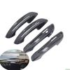 For Cadillac CT5 XT5 CT6  GT4 2024 2025 2026 Glossy Black Carbon Fiber Car Door Handle Cover Trim Sticker Styling Accessories