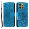 For Motorola Moto G86 5G/G86 Power 5G Leather Wallet Case Sunflower Imprinted Phone Cover