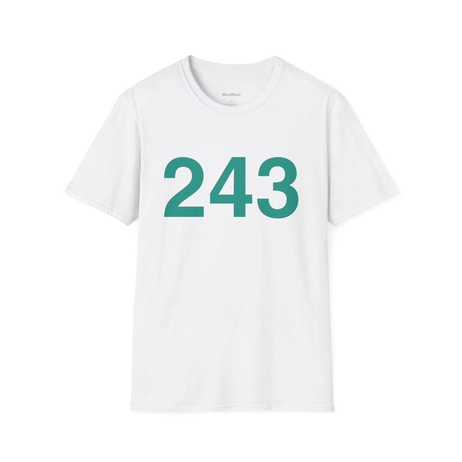 243 Player T-Shirt, Unisex Tee, Softstyle Top, Trendy T-Shirt S