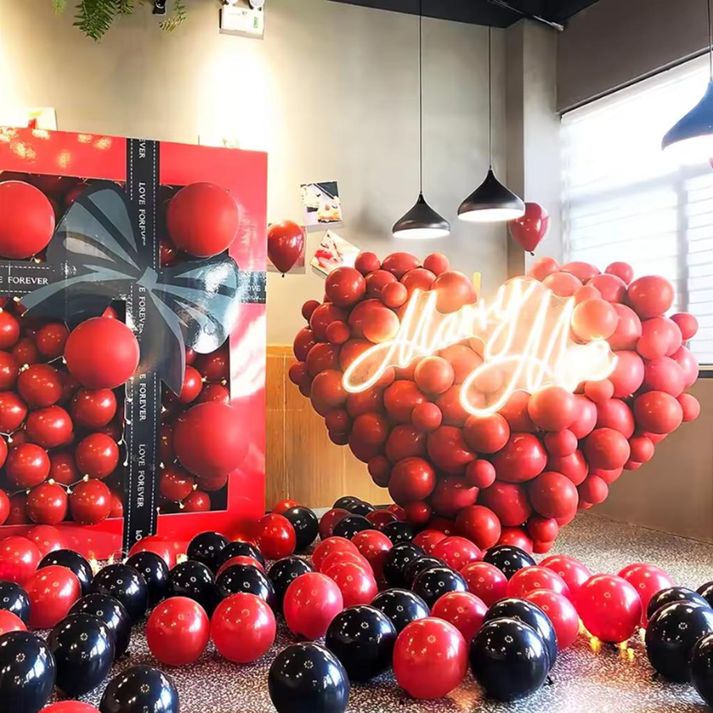 10/12 inch 10/20/30/50pcs multi-color balloon set, suitable for weddings, birthdays, themed parties, family gatherings