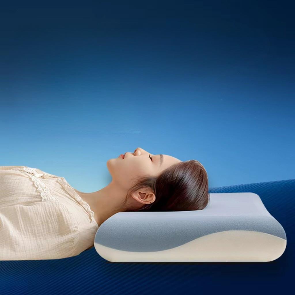 Yunduo Deep Sleep Memory Foam Pillow Double Core Home Cervical Support Zero Pressure Slow Rebound K80 Bread Pillow