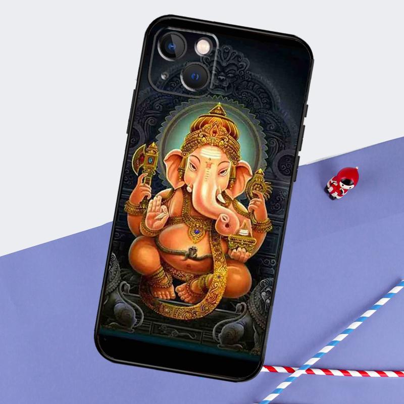 Ganesh Elefantengott Handyhülle Für iPhone 16 Pro 15 Pro 11 12 13 14 Pro Max Mini XR 16e 15 16 Plus Hülle Schale