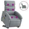 VidaXL Fauteuil Inclinable de Massage Électrique, Chaise de Relaxation avec Dossier et Repose-pied Réglables, Siège de 3204014