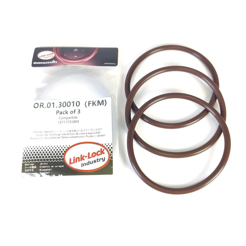 3PCS FKM Viton OR.01.30010 Engine Intake Pipe O-Ring 13711731893 13717794556 for BMW N62 M54