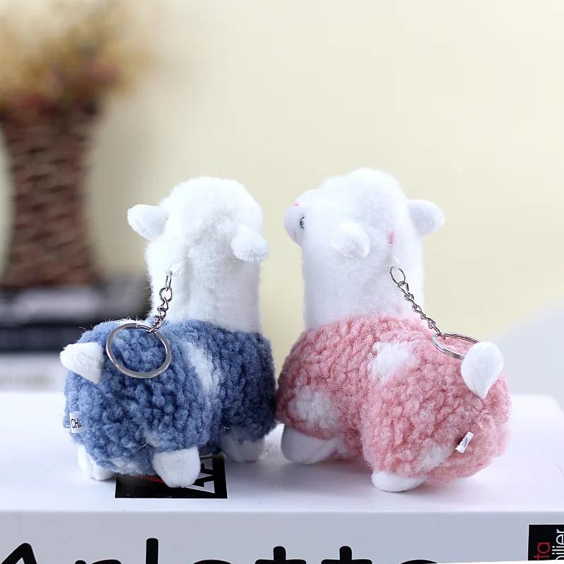 Cute Alpaca Plush Toy Kids Animal Stuffed Soft Toy Doll Birthday Decoration Gifts Bed for Girls Child Keychain Pendant