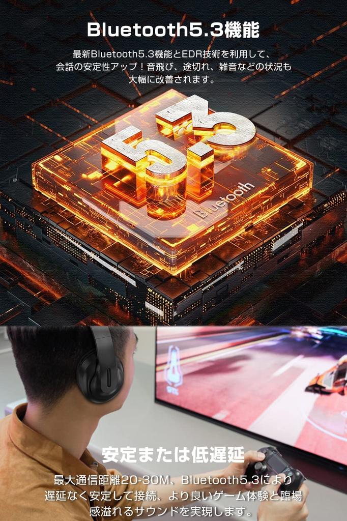 Perfect Fit Fast Bluetooth Wireless Bluetooth Low HIFI Up to 38 Hours of Continuous Simultaneous Connection of Two Volume Noise Fast TELEC Adjustable