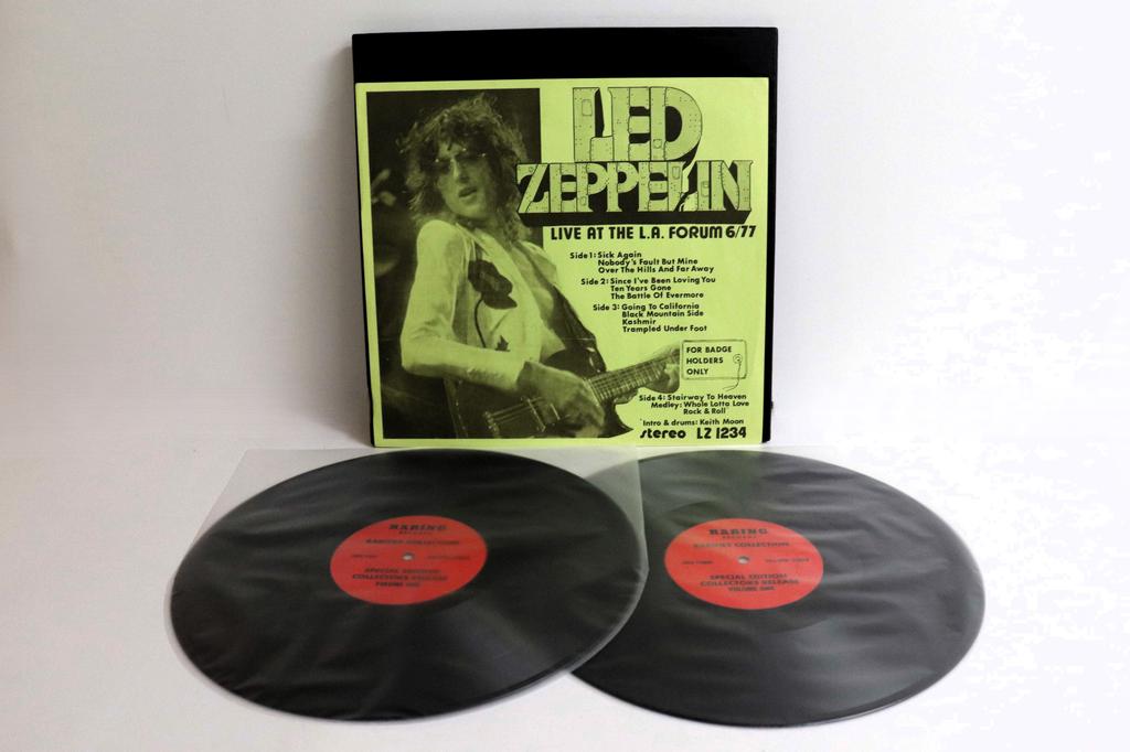 LP Record LED ZEPPELIN - Live At The L.a. Forum 6/77 ( For B LZ1234 RARING 1977 Non Japan Rock Used