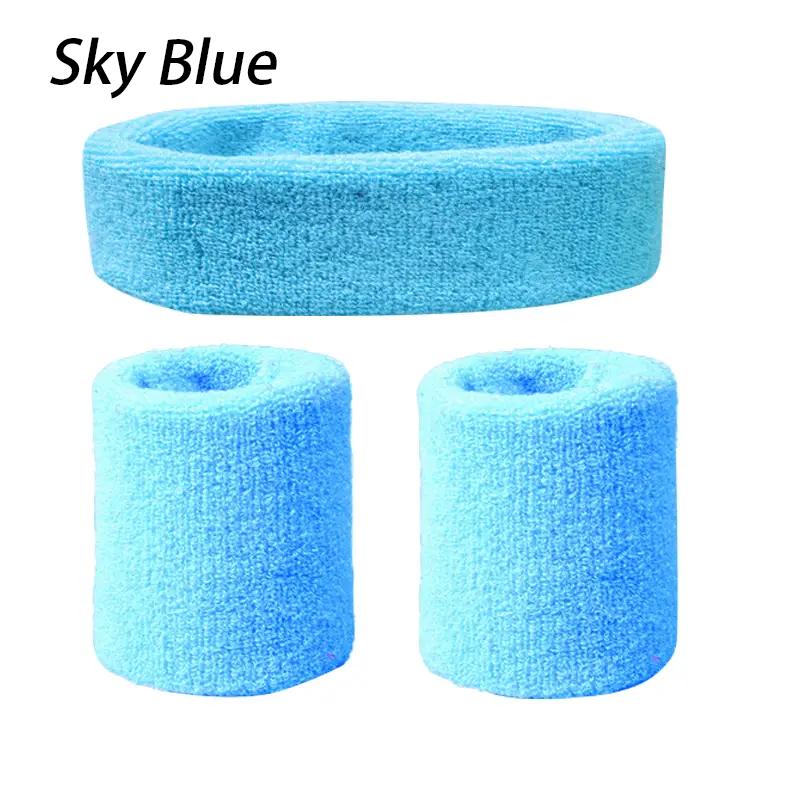 A Set Of Wristband Headband Headband Set For Sports,Sweat Absorbing,Basketball,Headband And Wrist Protection