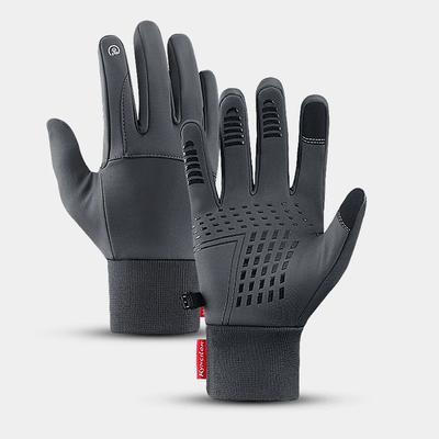 Fahrradhandschuhe Schwarz Damen Herbst Winter Warm Touchscreen Rutschfeste Handschuhe Motorradhandschuhe Herren Outdoor Sports Running