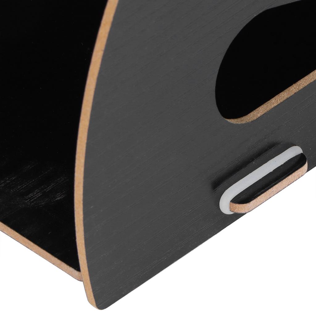 Wooden MultiSlot Storage Rack   Supplies Desktop File   for  (Black )