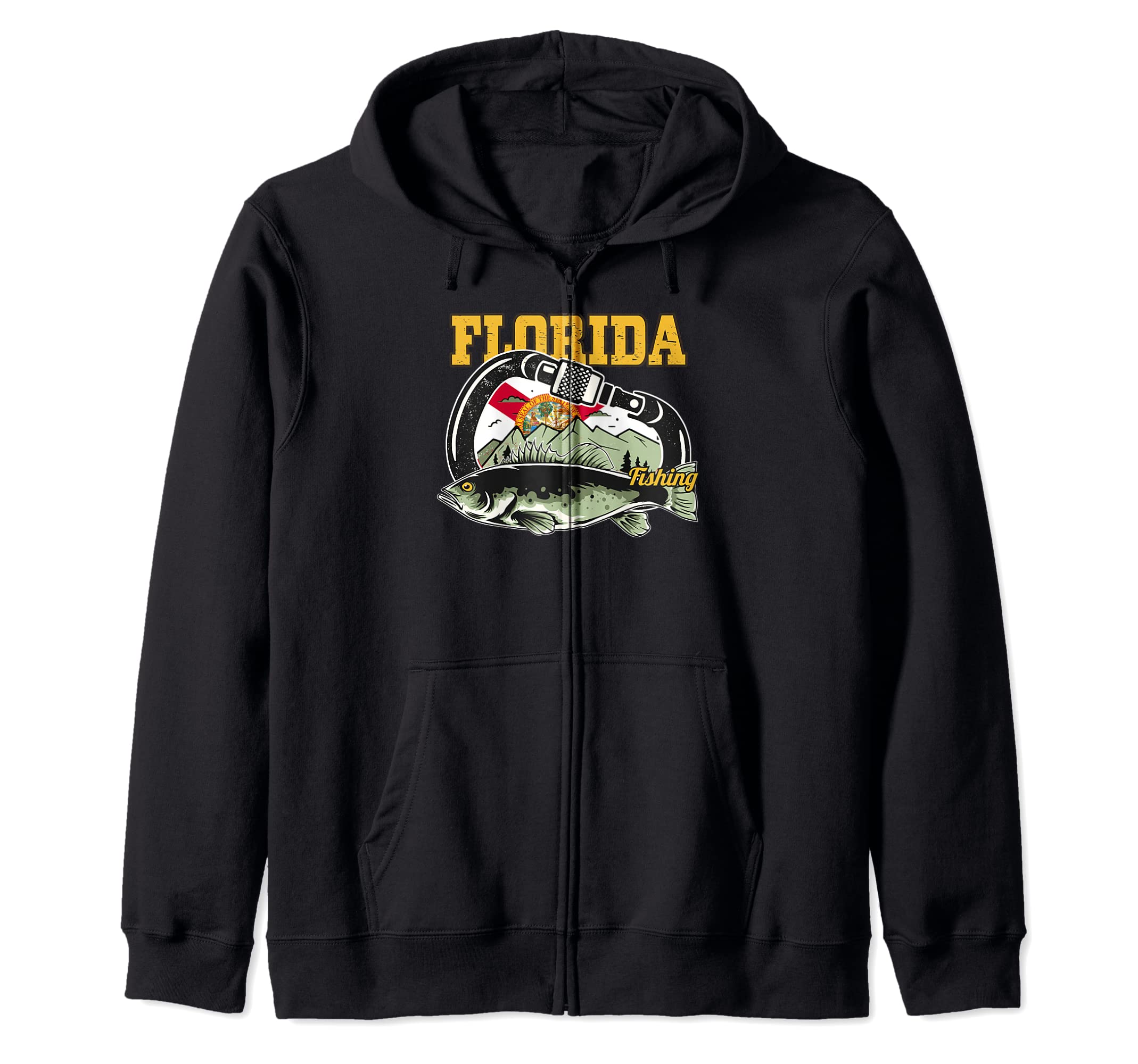 Толстовка на молнии Florida Fishing с карабином