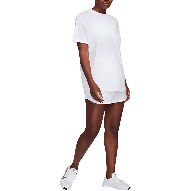 Nike Skin-Friendly Comfortable Breathable Short Sleeve T-Shirt Women Tops White FN2815-100