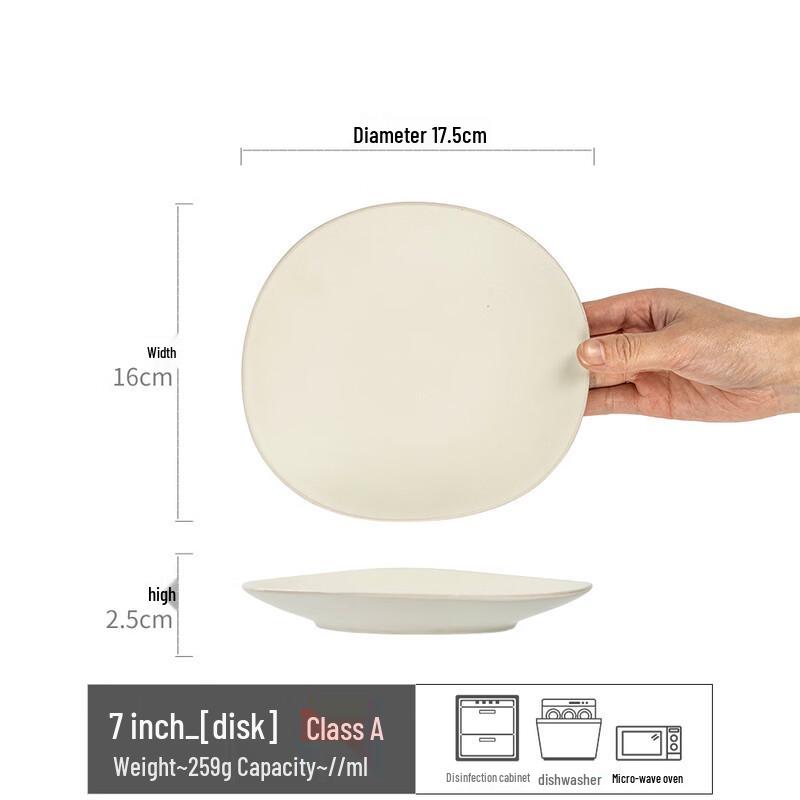 

Ruhan Japanese Ceramic Irregular Shallow Plate