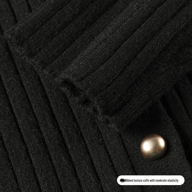 FivePlus Women's Ribbed V-Neck Knit Cardigan