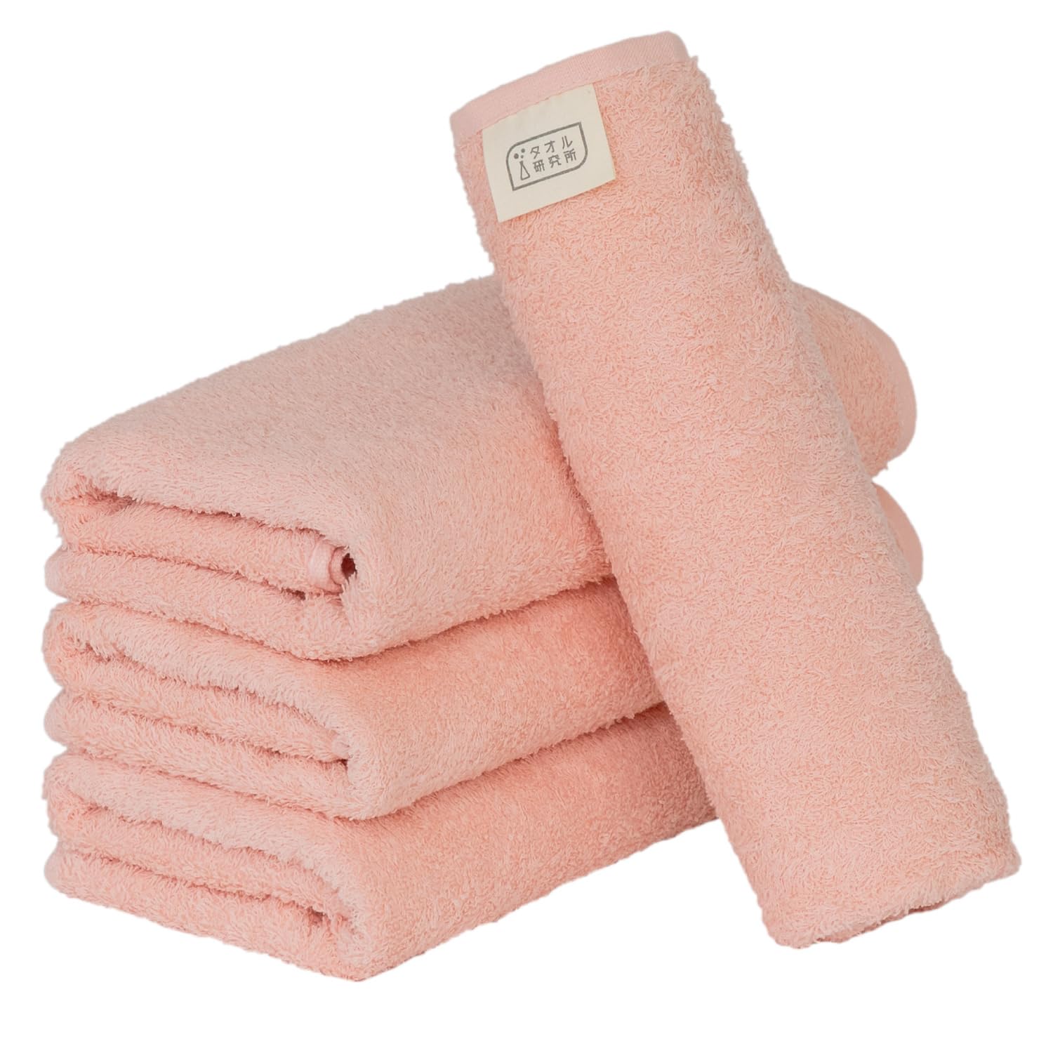 

Towel Laboratory Reason for Large Face Pink Set of Easy to JapanTechnology [The Lightness] #006 Towel, (Light Red), 4, Quick-Drying, Thin, Wring,