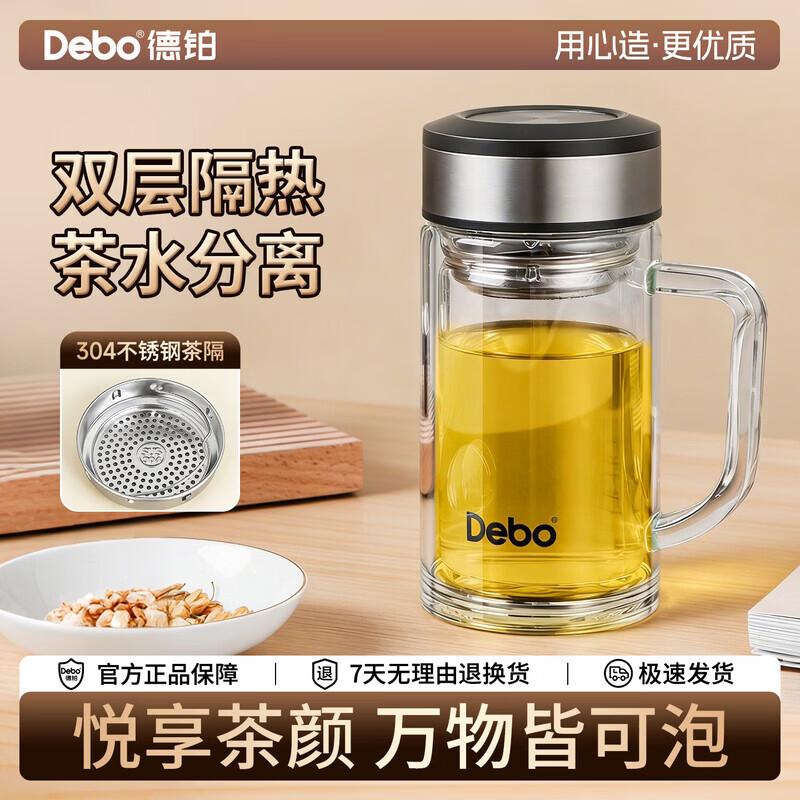 

DePoe High Borosilicate Glass Water Cup 360ml