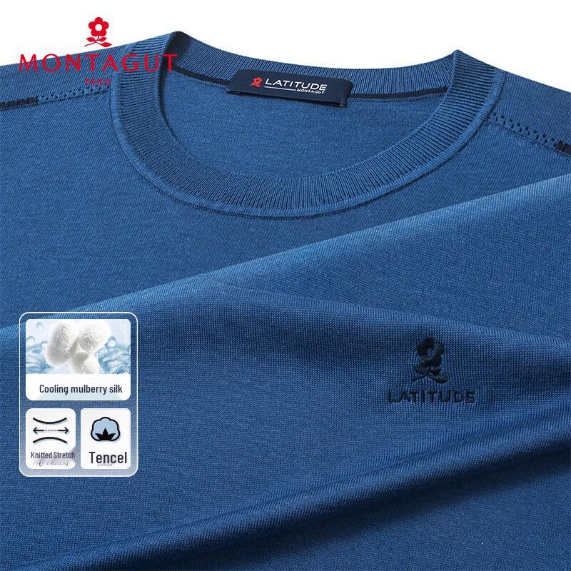 Montagut Men's Short-Sleeve Knitted T-Shirt