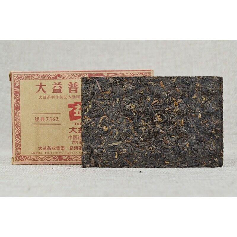 2013 Yunnan Menghai 7562 TAETEA Dayi Tea Pu-erh Brick Tea Ripe Puer Tea 250g