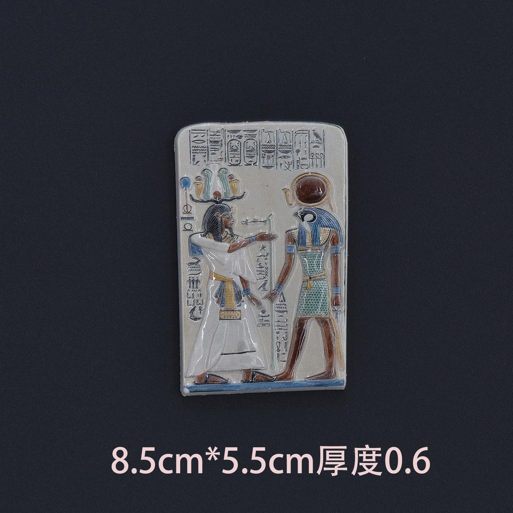 Egyptian Pharaoh Retro Magnet Resin Refrigerator Stickers Pyramid Culture Creative Decorations Home Office Magnetic Stickers