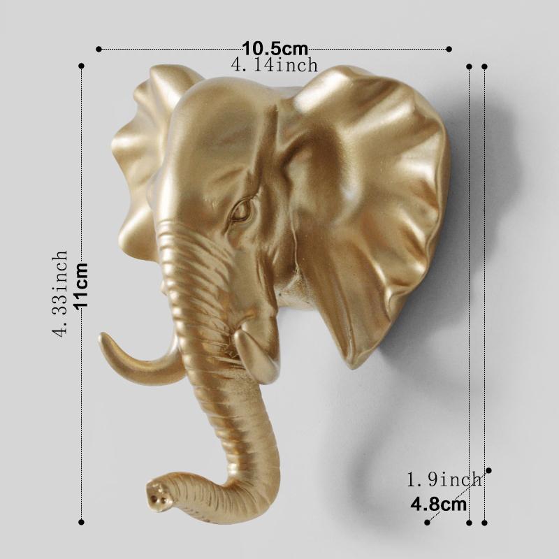 Wall Hanging Hook Vintage Deer Head Animal For Hanging Clothes Hat Scarf Key Deer Horns Hanger Rack Wall Decoration