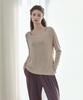 Debiweeo Soft Boat Neck Slit Cover-Up Devi-T0079-Oatmeal