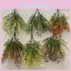 Plastic Artificial Flexible Hemiboea Bicornuta Plants Table Decoration