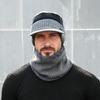 1 Stück Fleecegefütterte Warme Strickmütze Outdoor Skimütze Winter Beanie Acrylfaser Herren